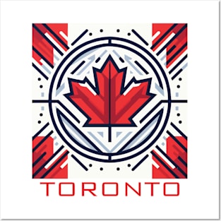 Toronto Ontario Canada Flag Posters and Art